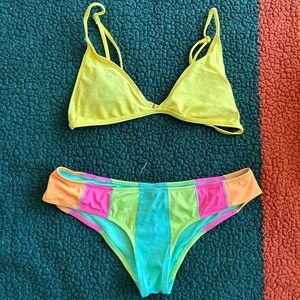Multi colored bikini set